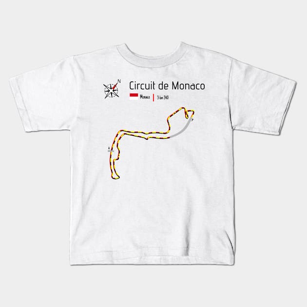 Circuit Monaco Kids T-Shirt by Aurealis